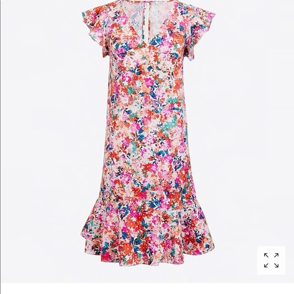 J.Crew Printed ruffle tank dress 👗 - Picture 2 of 6